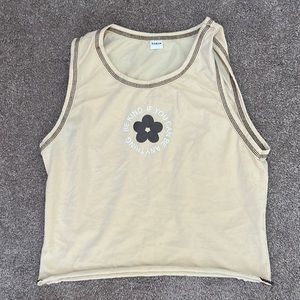 Tan and brown cami tee